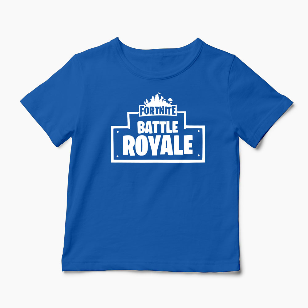 Tricou Fortnite Battle Royale - Copii-Albastru Regal